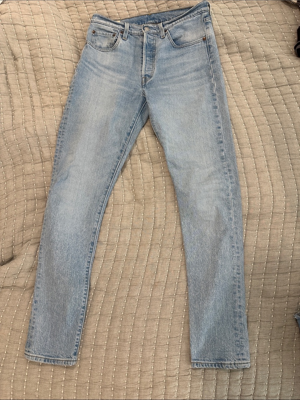 Light Wash women’s  Straight-Leg Jeans - Light Blue